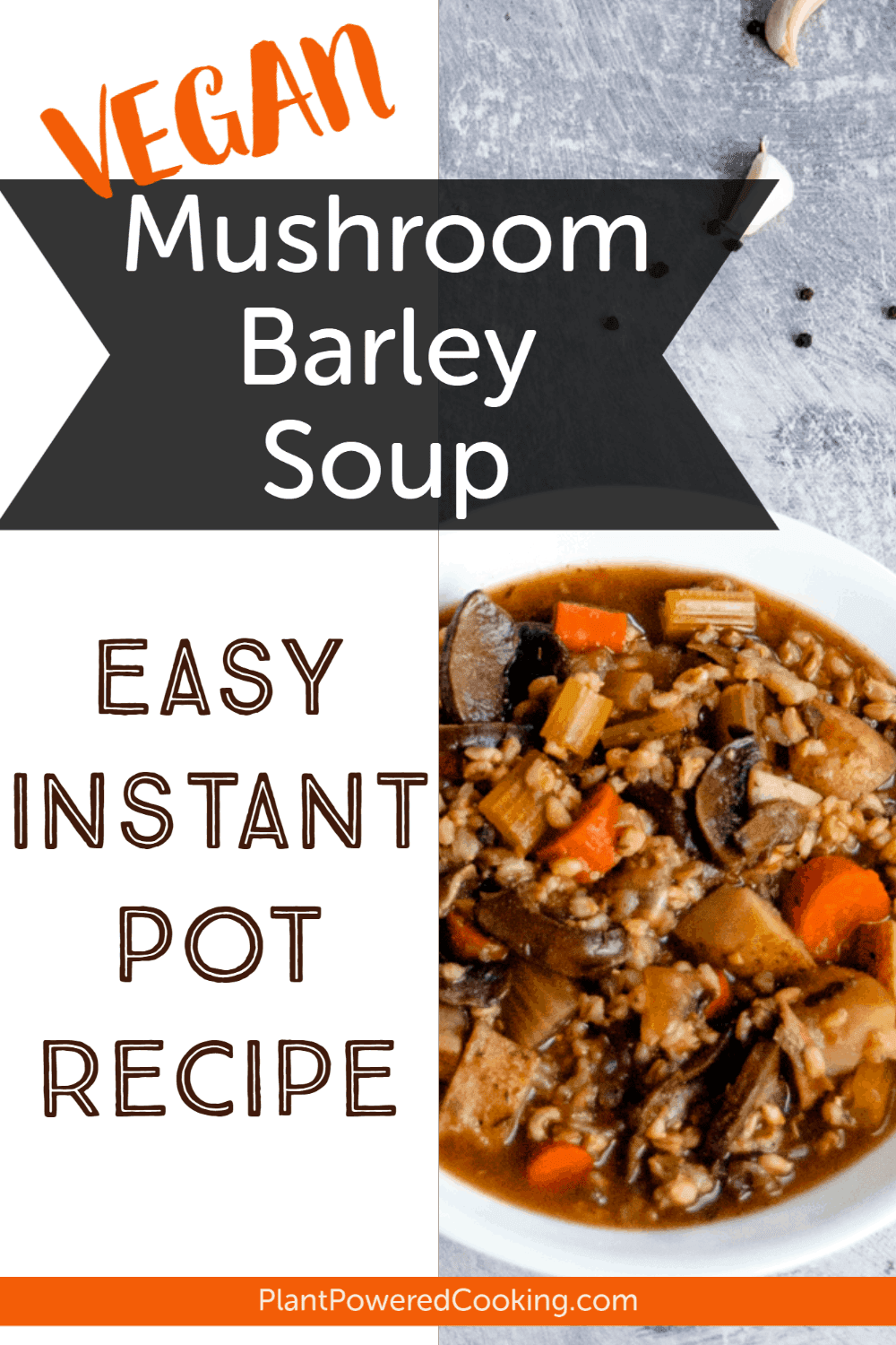 Vegan Mushroom Barley Soup • Salt & Lavender