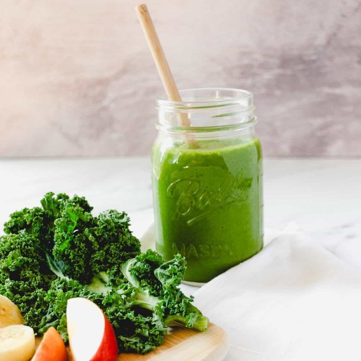 Energizing Apple, Banana & Kale Smoothie - Plant-Powered Cooking